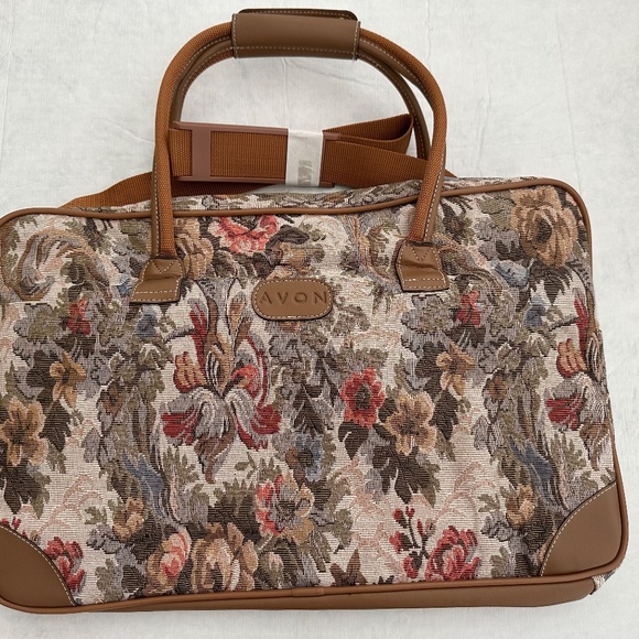 NEW Set of Three Retro Vintage AVON Canvas Tote Bag Set - Picture 2 of 4